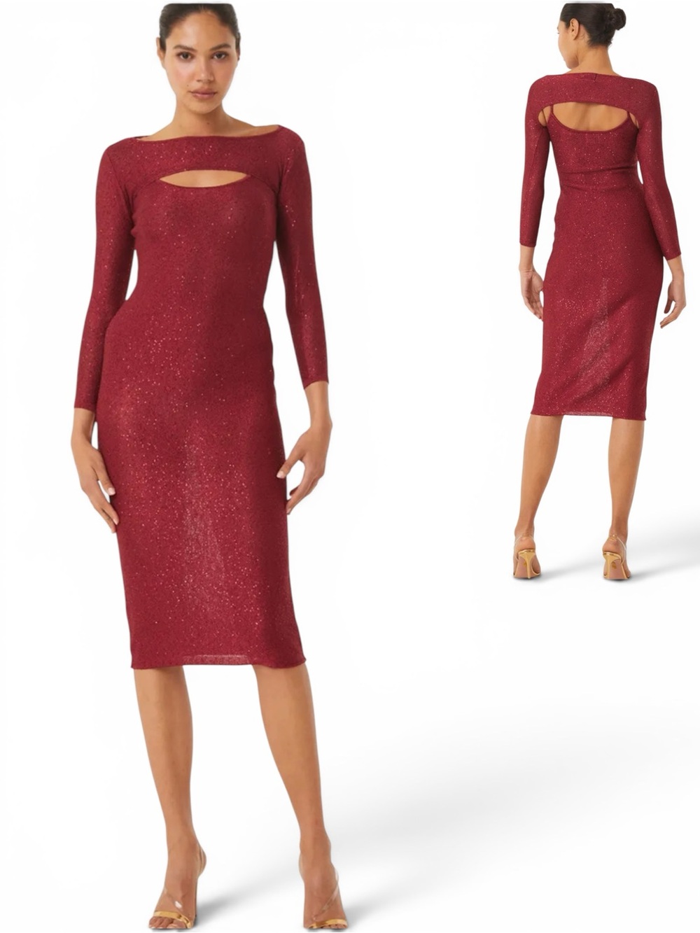 Misa Los Angeles Knit LISETTE DRESS in Lipstick red